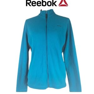Reebok full zip fleece fitted jacket size M